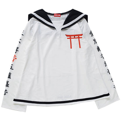 ACDC RAG Sailor Top - Torii Shrine White