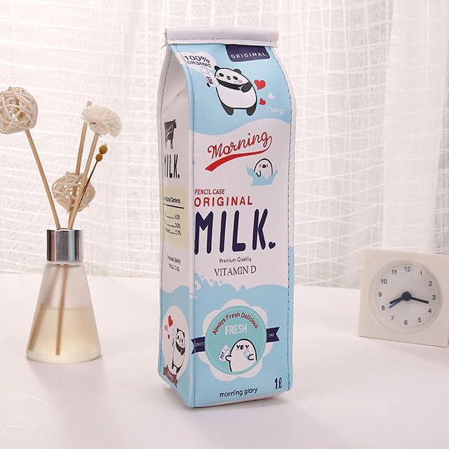 Trousse Kawaii Carton Milk Box - Fraise, Banane & Original