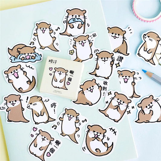 Sticker Box - Sea Otter Pups - 46 Stickers