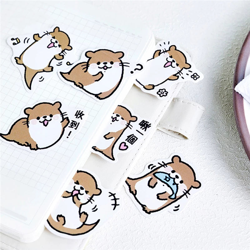 Bébé Loutre de Mer (Boîte de 45 Stickers) - CANDY POETRY