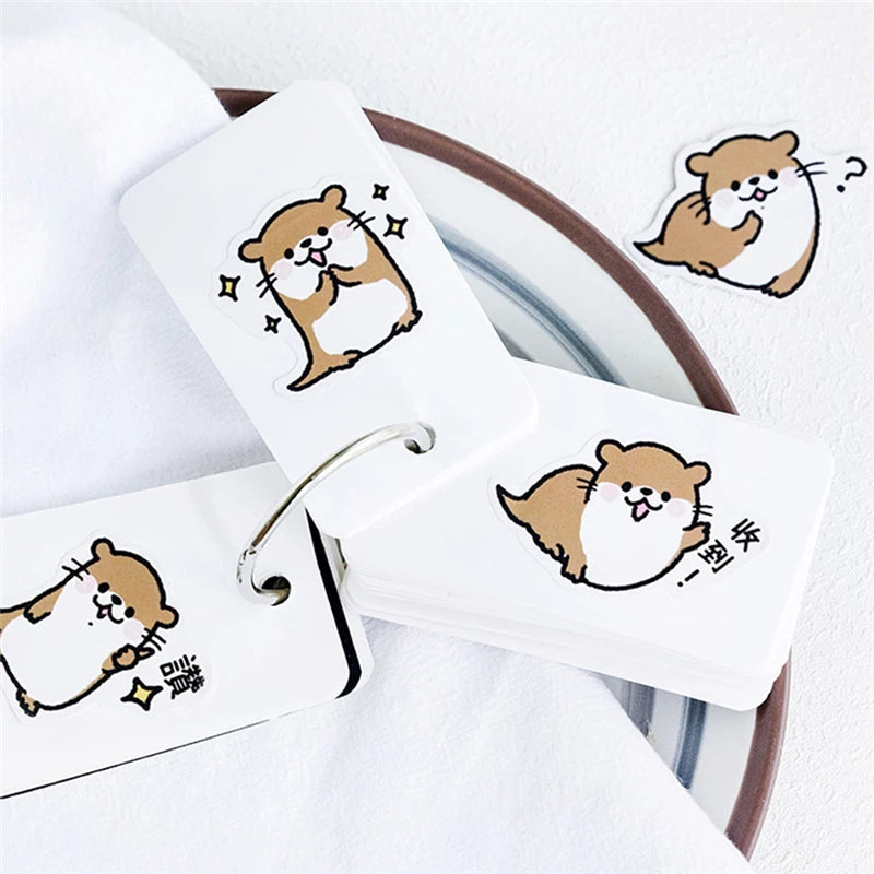 Bébé Loutre de Mer (Boîte de 45 Stickers) - CANDY POETRY
