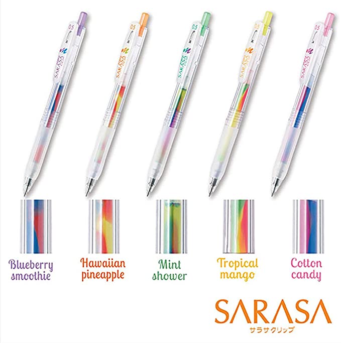 Zebra Sarasa Marble Gel Pens Clip 0.5mm