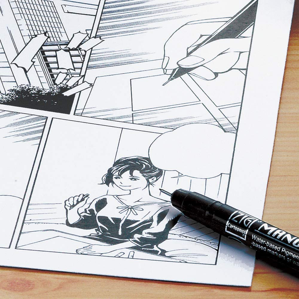 Kuretake ZIG Cartoonist Mangaka - Set of 8