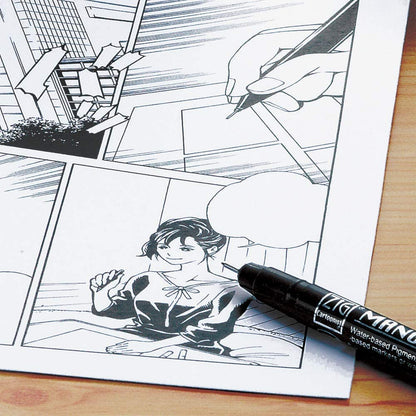 Kuretake ZIG Cartoonist Mangaka - Set of 8