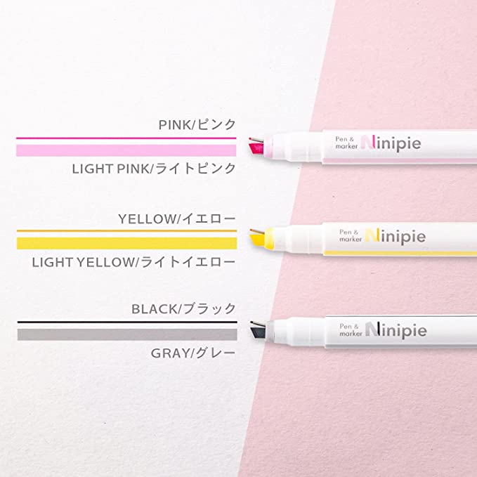 Sun-Star Pen and Marker Ninipie 3 Colors Set
