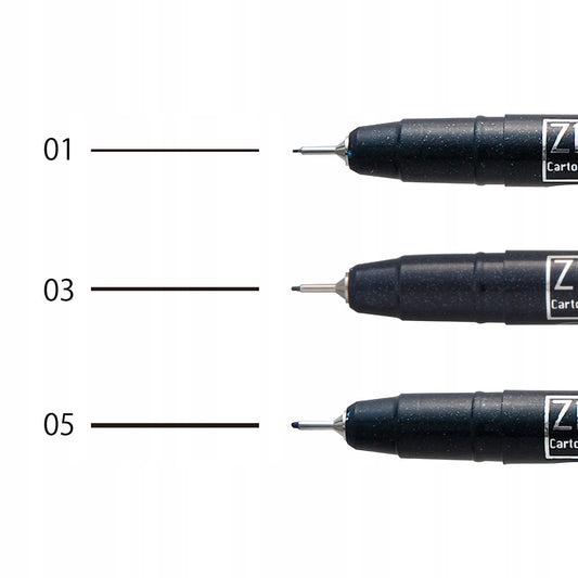 Stylos Kuretaka Specialized Black Cartoonist Mangaka (Lot de 3 assortis) - ZIG