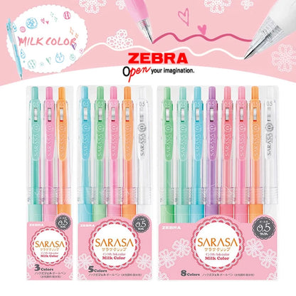 Zebra Sarasa Clip 0.5mm - Milk 5 Color Set