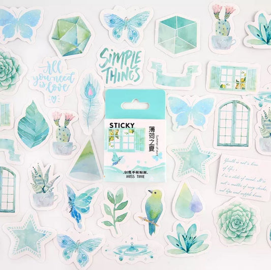 Sticker Box - Summer of Mint - 46 Stickers