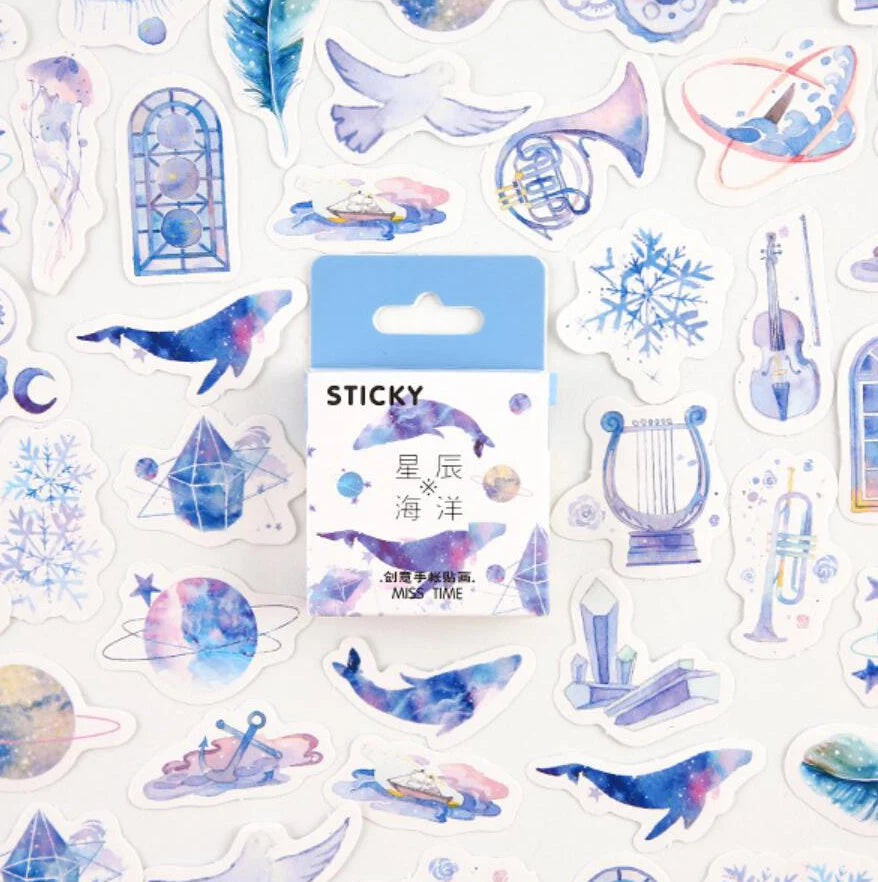 Sticker Box - Ocean In Space - 45 Stickers