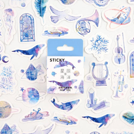 Sticker Box - Ocean In Space - 45 Stickers